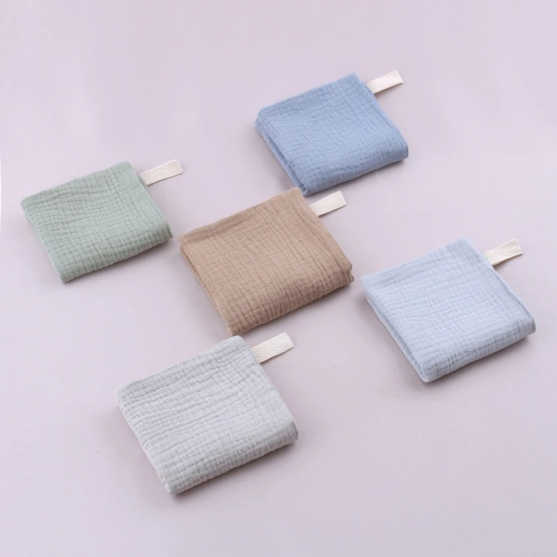 5PCS Soft Absorbent Gauze Cotton Baby Towels Wipe Face