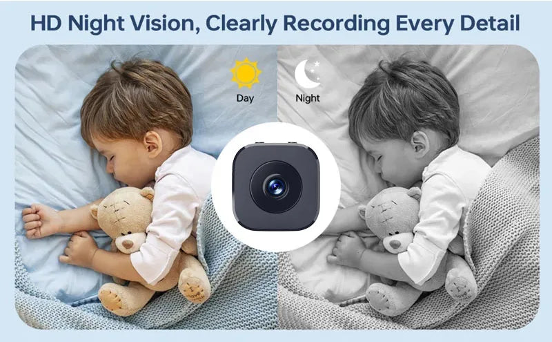 1080P HD Mini WiFi Camera Indoor Safety Security - top-down view