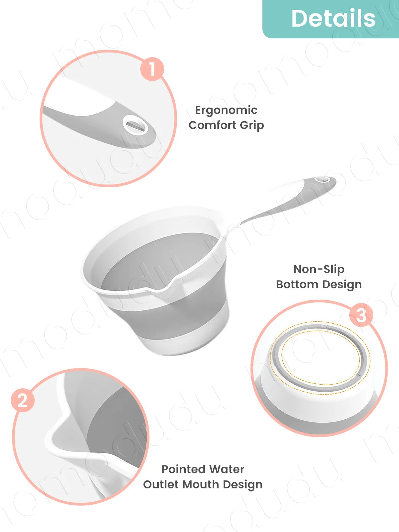 Baby Bath Rinsing Cup - side angle