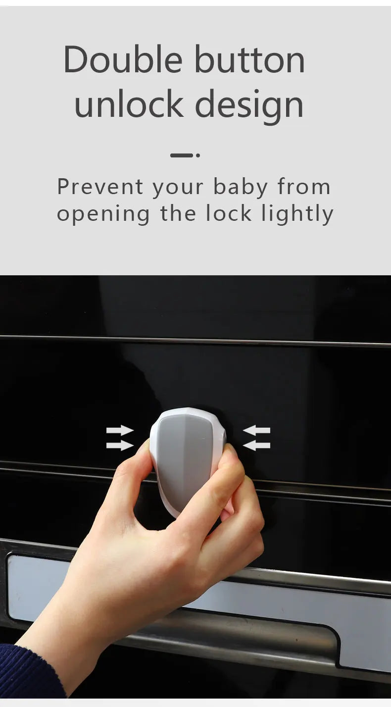 Baby Oven Door Lock Kitchen Child Safety Locks Kids - top-down view