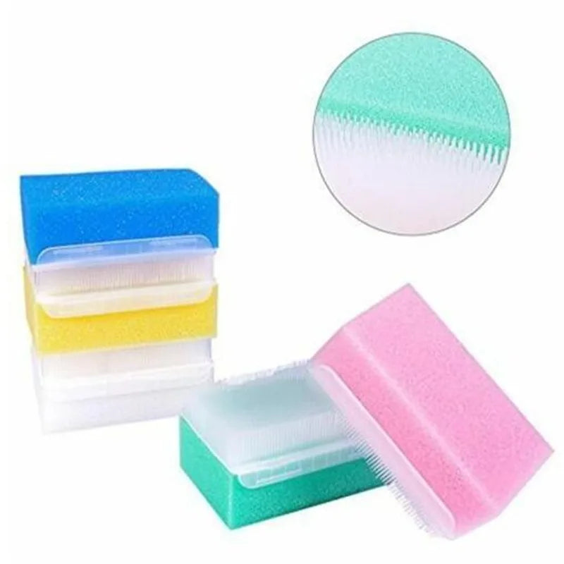 5pcs pack Children Sensory Brush Baby Bath Sponge Brush - front view