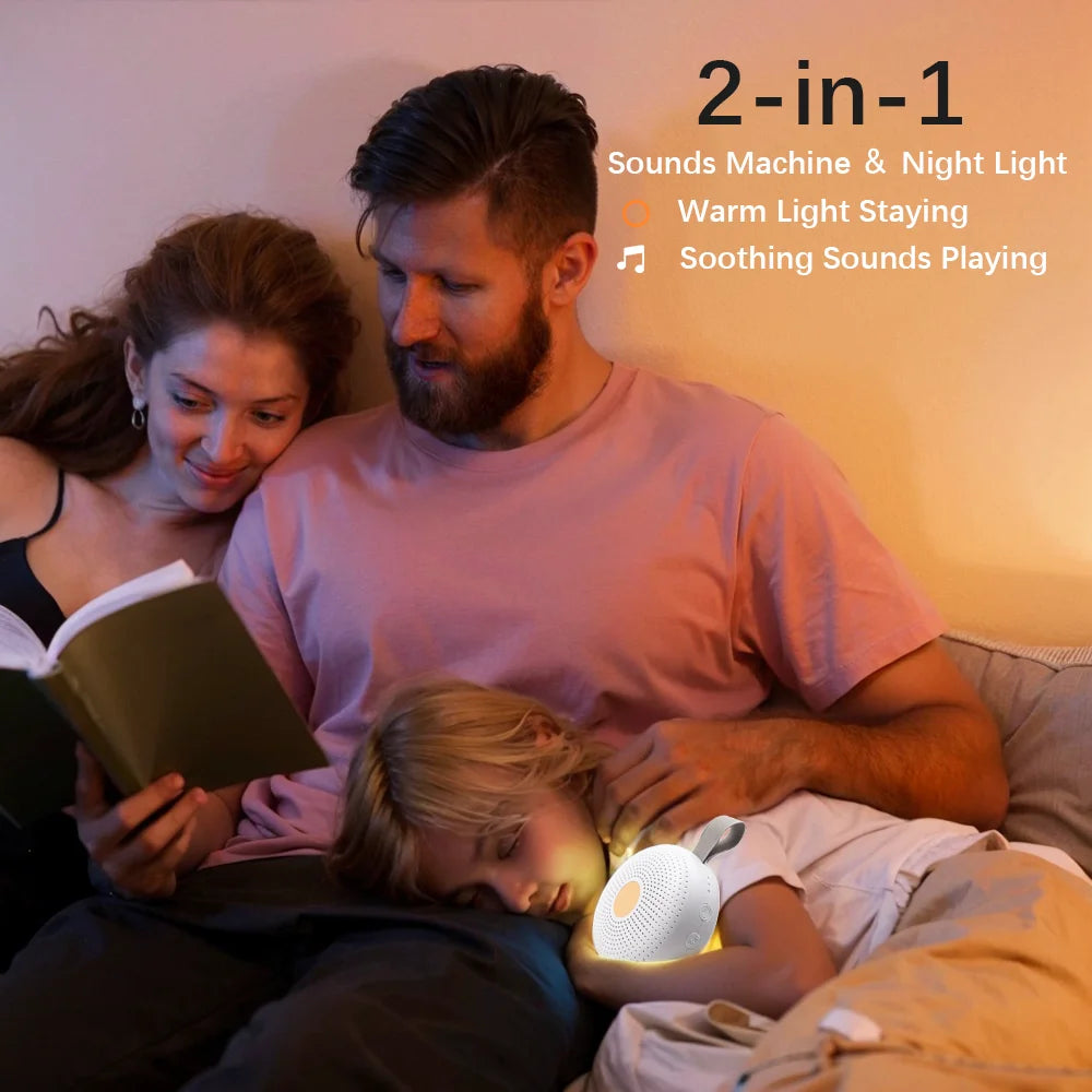 Portable White Noise Machine Baby Warm Night Light 15 - material close-up