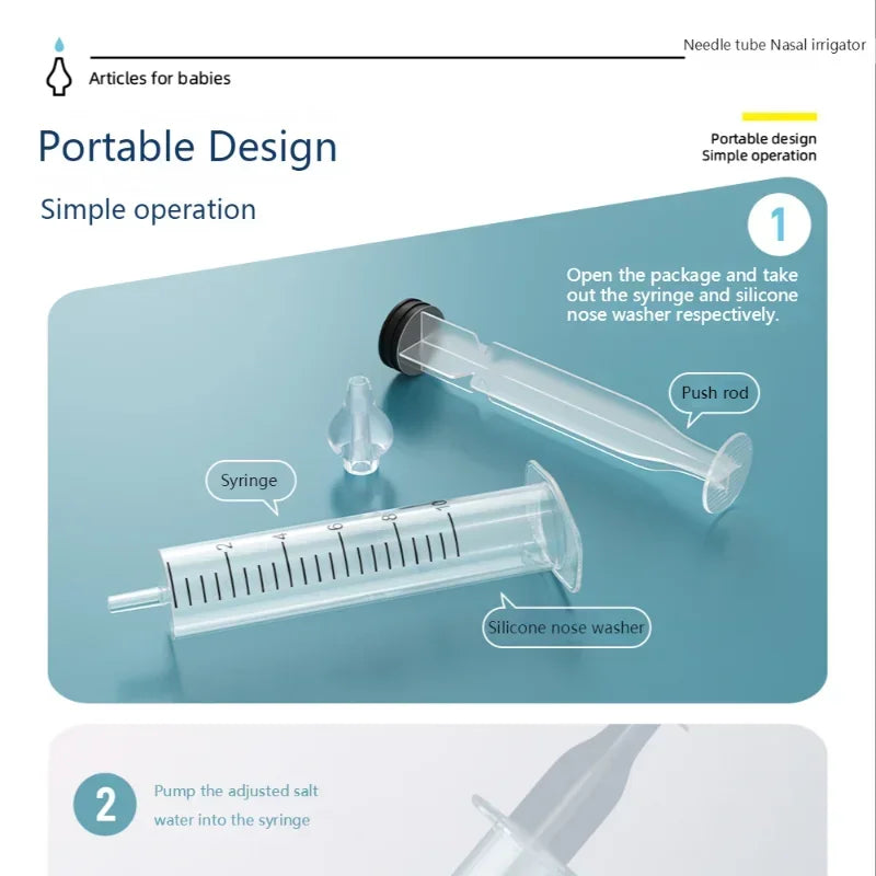 Aspirator Syringe Baby Nose Needle Tube Baby Nasal