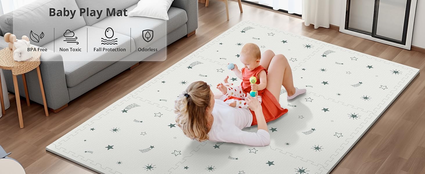 Baby Foam Play Mat - material close-up