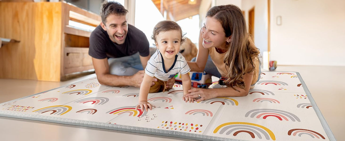 Foldable Baby Play Mat - side angle